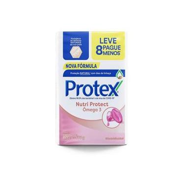 Imagem de Sabonete em Barra Antibacteriano Protex Nutri Protect Ômega 3 8un de 85g Leve Mais Pague Menos