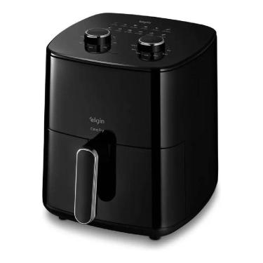 Imagem de Fritadeira Elétrica Air Fryer Cinq Fry 5 Litros 1.500W Elgin Preto 110V
