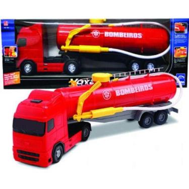 Imagem de Caminhão Voyager Bombeiro Lança Água De Verdade Roma - Roma Brinquedos
