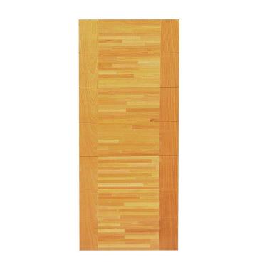 Imagem de Folha de Porta Madeira Maciça 210x80cm Parquet Horizontal Angelim Jomadi Natural