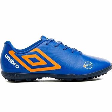Imagem de Chuteira Society Umbro Orbit 34 Infantil - Preto e Cinza-Masculino