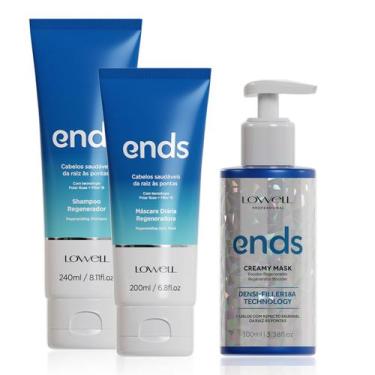 Imagem de Lowell Ends Regenerador Shampoo Mascara e Booster Mask