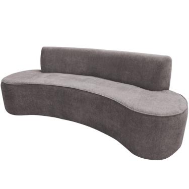 Imagem de Sofá 03 Lugares 180cm Mônaco Poliéster Cinza Claro - Nexta Casa