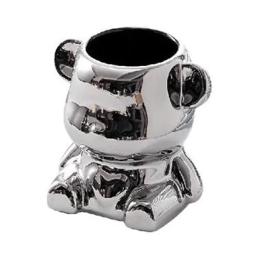 Imagem de Conjunto De Garfos De Sobremesa Em Aço Inoxidável Com Design De Urso F