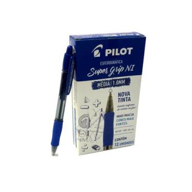 Imagem de Caneta Esferográfica Pilot BPGP Super Grip 1.0mm Azul 12UN