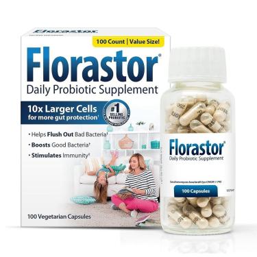 Imagem de Probióticos Florastor 100 Cápsulas Para A Saúde Digestiva E Imune-Unissex
