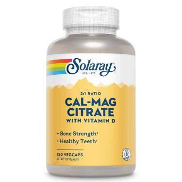 Imagem de Suplemento Solaray Citrato De Cálcio E Magnésio 2:1 Com Vitamina-Unissex