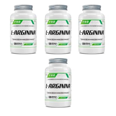 Imagem de Kit 4 L-Arginina FNB 1300mg 4x120 cápsulas Flora Nativa-Unissex