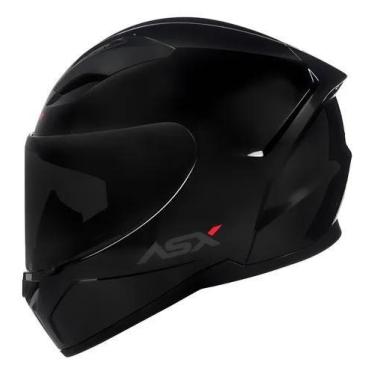Imagem de Capacete Moto Fechado ASX City Solid Preto Fosco tamanho 62 - Congratu