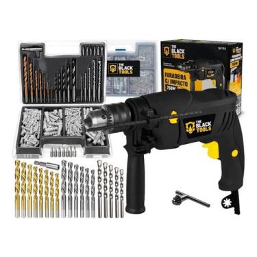 Imagem de Furadeira De Impacto 13mm 750w Profissional Com Kit Brocas B - Congrat