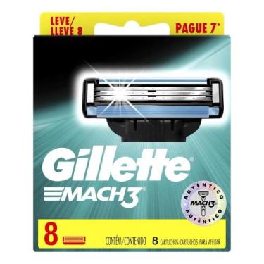 Imagem de Carga para lâmina de barbear Gillette Mach3 Turbo 8 u - Congratulation