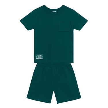 Imagem de Conjunto infantil menino em malha de dinossauro Brandili-Masculino