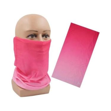 Imagem de Máscara Facial Esportiva Feminina Com Proteção UV, Bandana Gradiente, 
