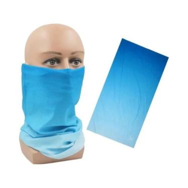 Imagem de Máscara Facial Esportiva Feminina Com Proteção UV, Bandana Gradiente, 