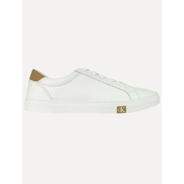 Imagem de Tênis Calvin Klein Jeans Masculino Couro Project Queima Branco-Masculino