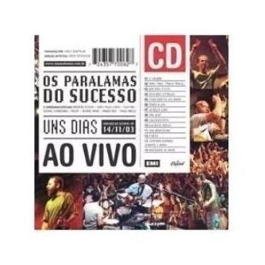 Imagem de Os paralamas do sucesso - uns dias ao vivo cd simples - EMI