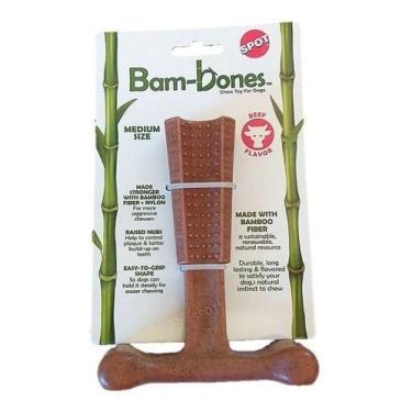 Imagem de Mordedor Brinquedo Para Cachorro T Bamboone Carne Médio - Spot, Marrom