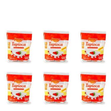 Imagem de Kit 6 Pacote Massa para Tapioca Jomer Premium 500g Soltinha