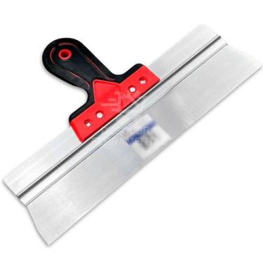 Imagem de Espátula para Gesso Compel Aço Inox Para Desempenar Massas Drywall, 35