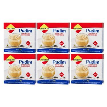 Imagem de Kit 6 mistura diet zero para pudim leite condensado 25g lowçucar