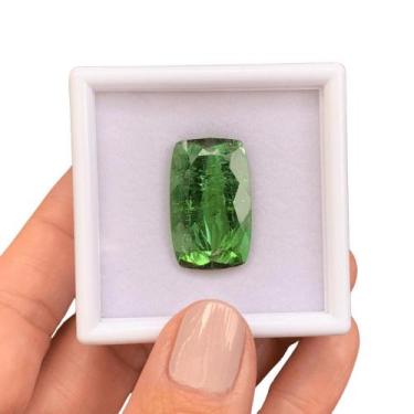 Imagem de Turmalina Verde Azulada Cushion Baguete 27,19ct - ENE2ESE