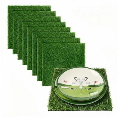 Imagem de Tapetes de Grama Sintética XLX TURF 8 Unidades Quadrados 30 x 30 cm