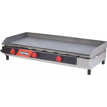Imagem de Chapa a Gás FG10 para Lanches Queimador Gaveta 100x40cm 45000 BTUS por Hora Croydon