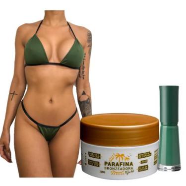 Imagem de KIT NATAL 01 PARAFINA BRONZEADORA GOLD 120G + 01 Biquíni para Marquinh