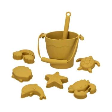 Imagem de Conjunto de Brinquedos de Praia de Silicone Ecológico para Crianças - 
