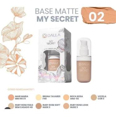 Imagem de Base Líquida de Alta Cobertura My Secret - Dalla Makeup - VIA MAKEUP B