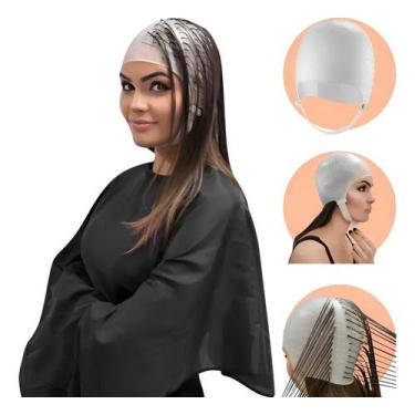 Imagem de Touca De Silicone Para Mechas, Luzes, Reflexo - Dompel Cor B - Congrat