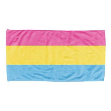 Imagem de Toalha de Praia/Banho Bandeira Pansexual Orgulho LGBT Pride-Unissex