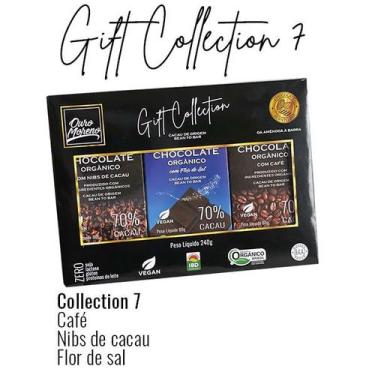 Imagem de Gift Collection 7 - Chocolate Orgânico 70% Cacau Com Café, Nibs E Flor
