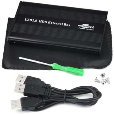 Imagem de Case Para Hd 25 Notebook Aluminio Sata Para Usb 20 Exbom