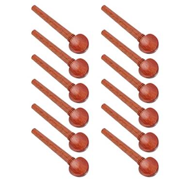 Imagem de Cavilhas de corda para proteção adicional Cavilhas facilmente ajustáveis ​​para palhetas de instrumentos de Rosewood