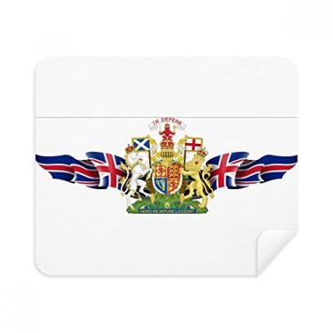 Imagem de Pano de limpeza de tela com emblema nacional do Reino Unido 2 peças de tecido de camurça