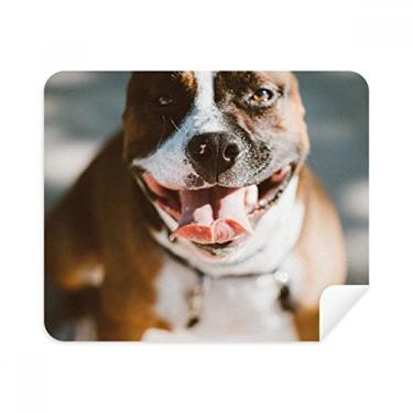 Imagem de Bulldog Pet Animal Assustador pano de limpeza de imagem limpador de tela 2 peças tecido de camurça