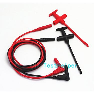 Imagem de TestHelper TH-F-2 Kit de isolamento de piercing de teste + conjunto de chumbo de teste de silicone, gancho de banana, mola, kit de cobre