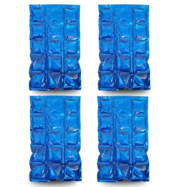 Imagem de Kit 4 Bolsas Térmica Compressa Gel Cooler Gelo Reutilizável