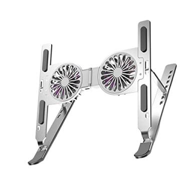 Imagem de Suporte para laptop - Suporte portátil para notebook ultrafino e silencioso | notebook dobrável para jogos, almofada resfriamento notebook portátil para A/r
