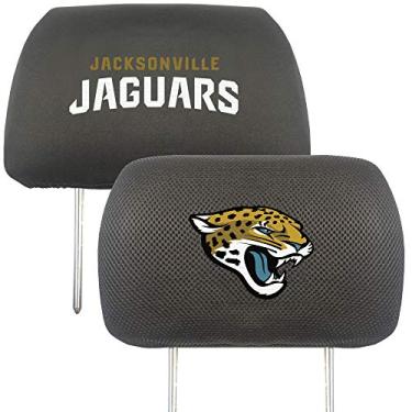 Imagem de FANMATS NFL Jacksonville Jaguars Auto Encosto de cabeça, cores do time, tamanho único, preto
