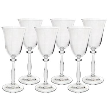 Imagem de Conjunto de Taças para Vinho Branco Bohemia Angela em Cristal Ecológico 185ml - 6 Peças