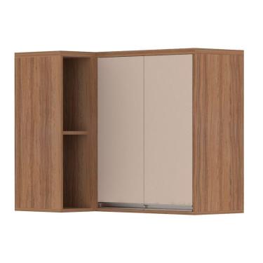 Imagem de Armário Aéreo Canto Reto 95cm 2 Portas 1 Prateleira