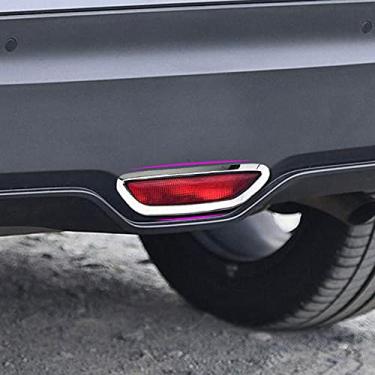Imagem de JIERS Para Toyota C-HR CHR 2017 2018 2019, cromado traseiro para-choque traseiro luz de freio tampa moldura decoração estilo carro