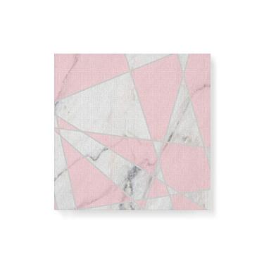 Imagem de Arte Maníacos Quadro Decorativo em Tela Canvas Textura Escandinava Rosa - 30x30cm