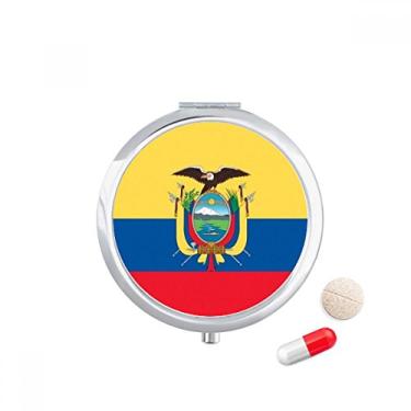 Imagem de Caixa de armazenamento de remédios com bandeira nacional da América do Sul do Equador