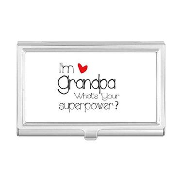 Imagem de Carteira "I'm a Grandpa What's Your Superpower" com porta-cartões e bolso