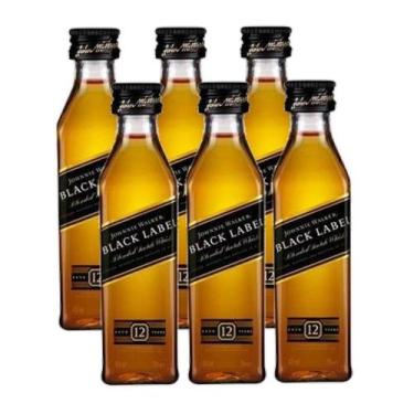 Imagem de Mini Whisky Black Label 50Ml - 06 Unidades - Johnnie Walker