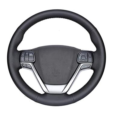 Imagem de QUNINE Steering Wheel Cover Carbon Fiber Genuine Leather， For Mitsubishi Lancer X 10 2007-2015 Outlander 2006-2013 ASX 2010-2013