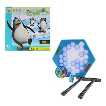 Imagem de Jogo Pinguim Martelo Quebra Gelo Blocos Diversão Salve o pinguim quebra-gelo bloco disjuntor crianças jogo brinquedo